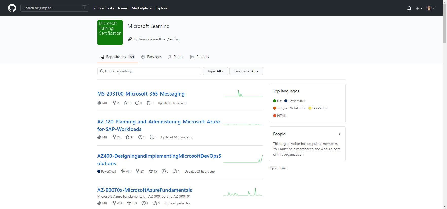 Are you preparing for Microsoft Certifications? Check Microsoft Learning Github profile!