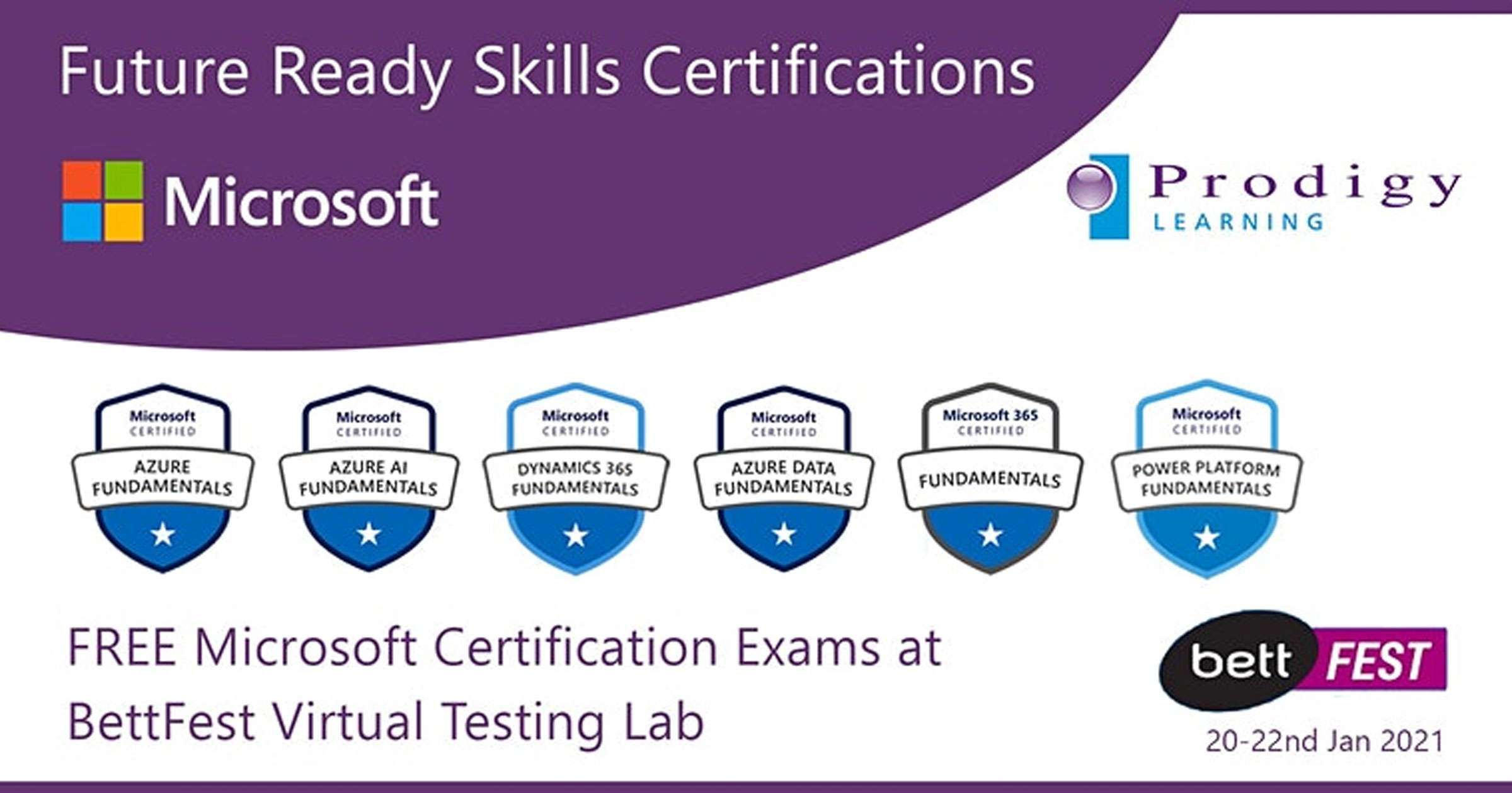 BettFest 20-22nd Jan 2021 – Microsoft Certifications Virtual Testing Lab