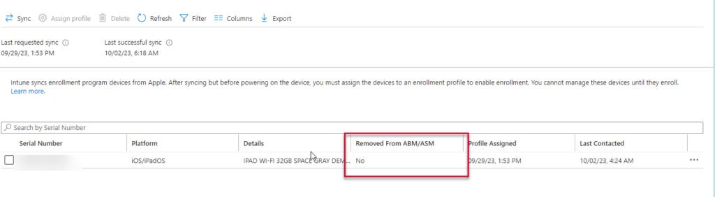 "A server with the specified hostname could not be found" issue during using ABM with Intune